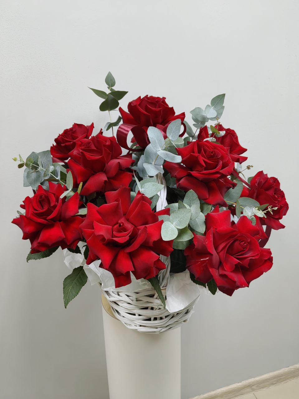 Wow корзина из французских роз