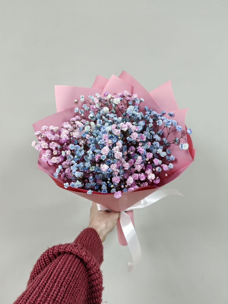 Букет комплимент из гипсофилы